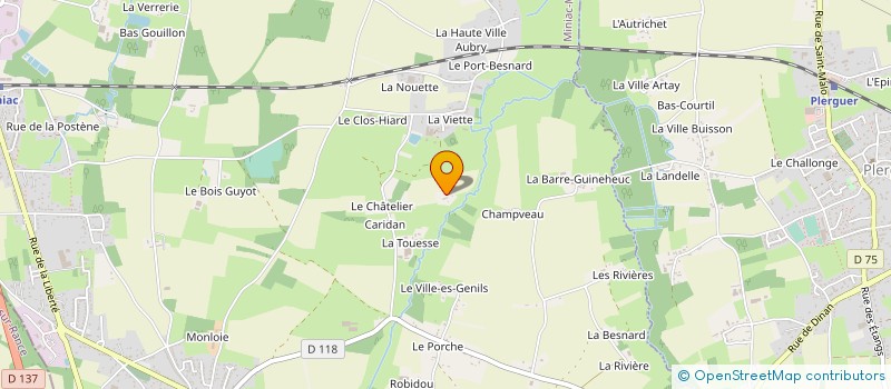 localisation de l'entreprise MADAME CATHERINE HALLE  LE TRONCHET