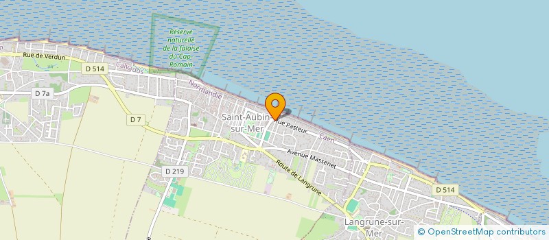 localisation de l'entreprise MADAME CATHERINE HANON à SAINT-AUBIN-SUR-MER