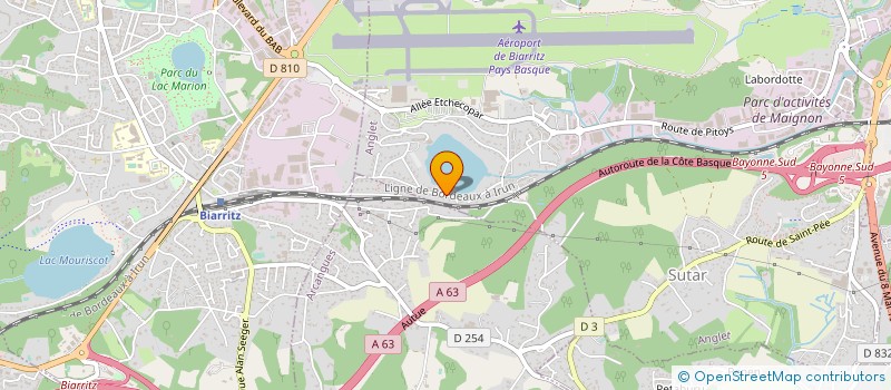 localisation de l'entreprise MADAME CATHERINE HAQUETTE à ANGLET