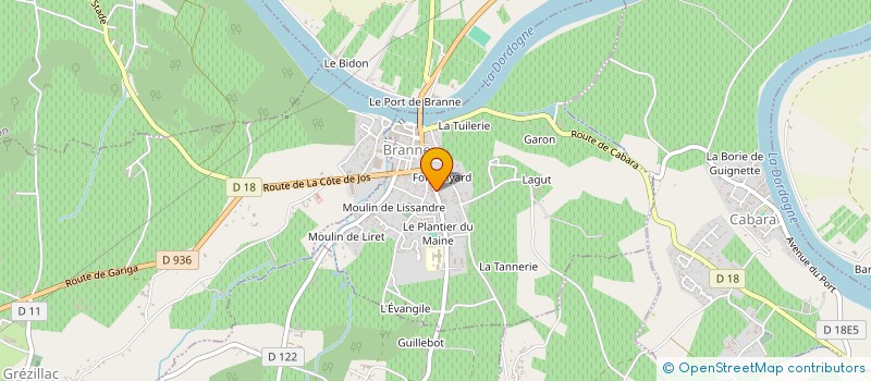 localisation de l'entreprise MADAME CATHERINE HAUSSEGUY  BRANNE