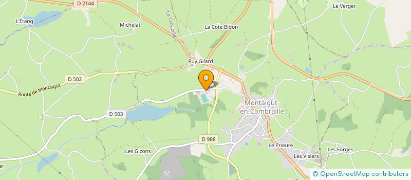 localisation de l'entreprise MADAME CATHERINE HAZARD à MONTAIGUT-EN-COMBRAILLE