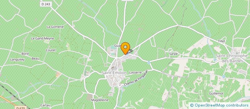 localisation de l'entreprise MADAME CATHERINE HEBRARD  SAINT-EMILION