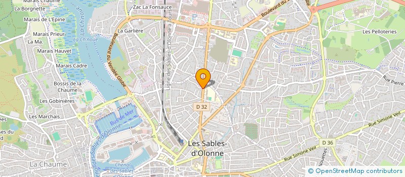 localisation de l'entreprise MADAME CATHERINE HEGLY à LES SABLES D'OLONNE