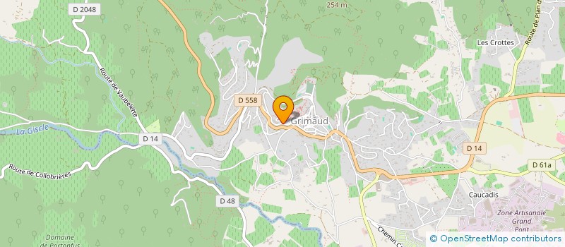 localisation de l'entreprise MADAME CATHERINE HENDERSON  GRIMAUD