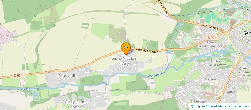 localisation de l'entreprise MADAME CATHERINE HENNEBAULT  COURTEUIL