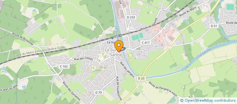 localisation de l'entreprise MADAME CATHERINE HERSANT  LA SUZE-SUR-SARTHE