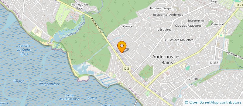 localisation de l'entreprise MADAME CATHERINE HEULEU à ANDERNOS-LES-BAINS