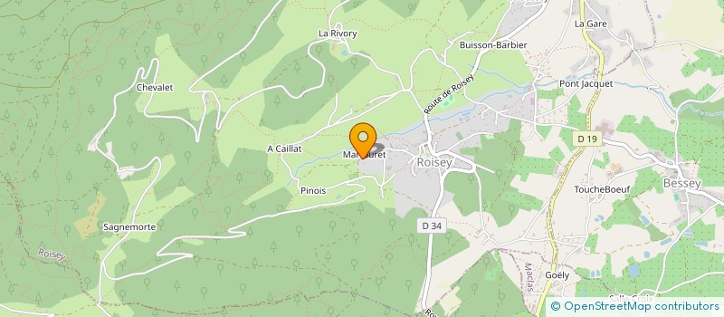 localisation de l'entreprise MADAME CATHERINE HILAIRE  ROISEY