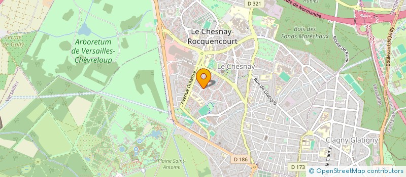 localisation de l'entreprise MADAME CATHERINE HOAREAU  LE CHESNAY-ROCQUENCOURT