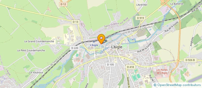 localisation de l'entreprise MADAME CATHERINE HOUSSEAU à L'AIGLE