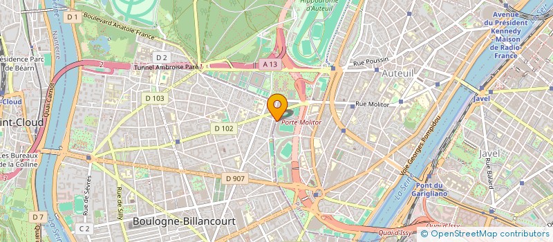 localisation de l'entreprise MADAME CATHERINE HOUZE à BOULOGNE-BILLANCOURT