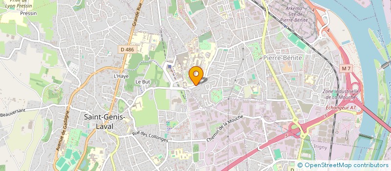 localisation de l'entreprise MADAME CATHERINE HUGUES  OULLINS-PIERRE-BENITE