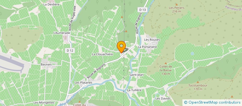 localisation de l'entreprise MADAME CATHERINE HUGUES à PIERREFEU-DU-VAR
