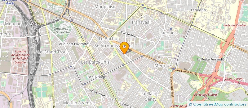 localisation de l'entreprise MADAME CATHERINE HUGUES  LYON