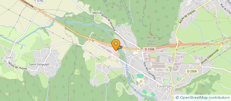 localisation de l'entreprise MADAME CATHERINE HUMBERT  FAVERGES-SEYTHENEX