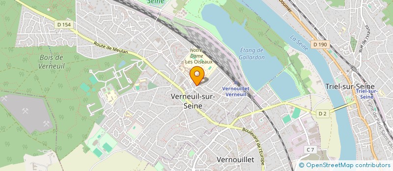 localisation de l'entreprise MADAME CATHERINE HUREL  VERNEUIL-SUR-SEINE