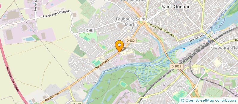 localisation de l'entreprise MADAME CATHERINE HURIER à SAINT-QUENTIN