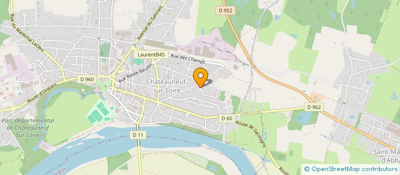 localisation de l'entreprise MADAME CATHERINE HUVEY à CHATEAUNEUF-SUR-LOIRE