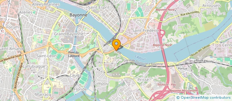 localisation de l'entreprise MADAME CATHERINE ISABELLE CAUMONT  BAYONNE