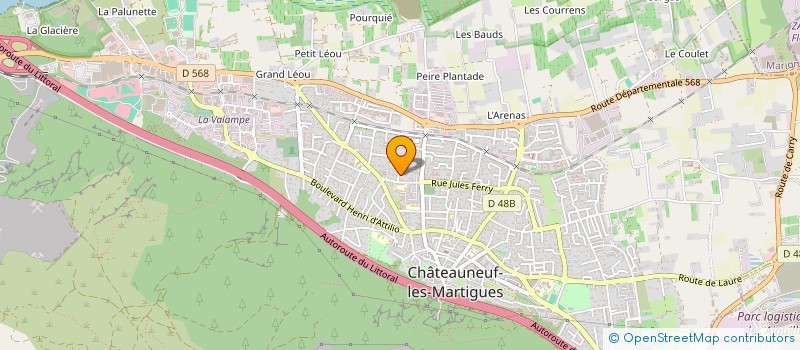 localisation de l'entreprise MADAME CATHERINE ISACCHI  CHATEAUNEUF-LES-MARTIGUES