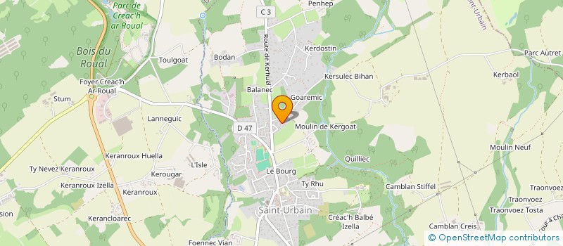 localisation de l'entreprise MADAME CATHERINE JALLAIS  SAINT-URBAIN