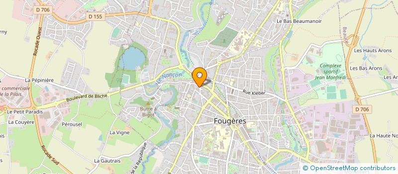 localisation de l'entreprise MADAME CATHERINE JAMES  FOUGERES