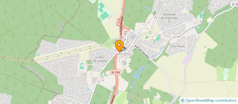 localisation de l'entreprise MADAME CATHERINE JAMMES  LESIGNY