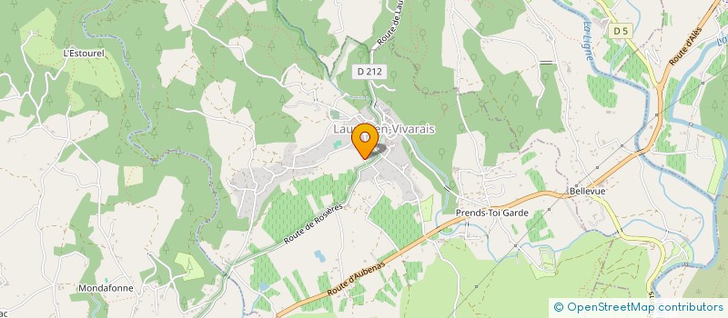 localisation de l'entreprise MADAME CATHERINE JANNIN à LAURAC-EN-VIVARAIS
