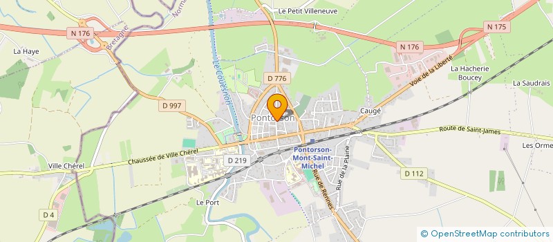 localisation de l'entreprise MADAME CATHERINE JANVIER  PONTORSON