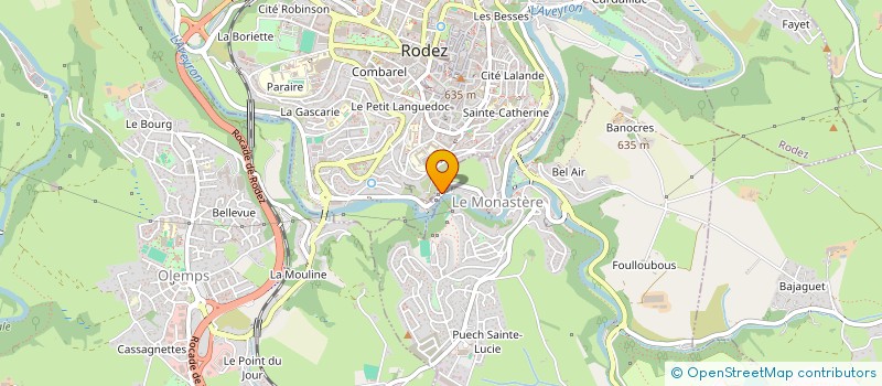 localisation de l'entreprise MADAME CATHERINE JASNOT à RODEZ
