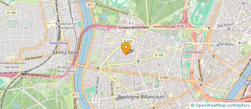 localisation de l'entreprise MADAME CATHERINE JEANNE LEGENDRE à BOULOGNE-BILLANCOURT