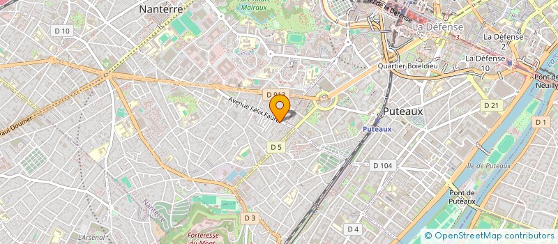 localisation de l'entreprise MADAME CATHERINE JEANSON  NANTERRE