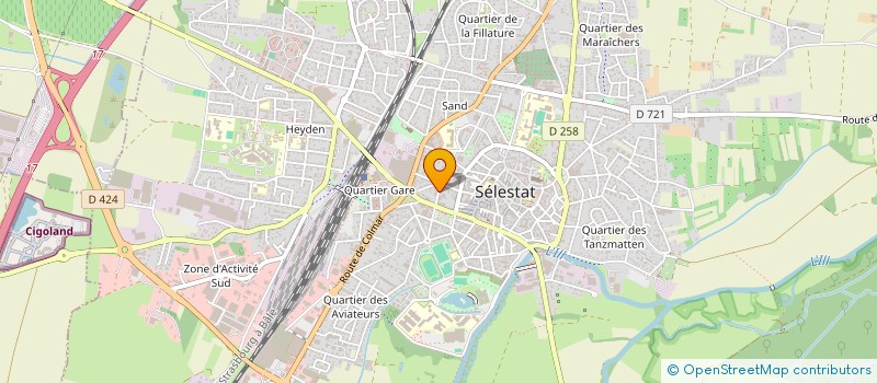 localisation de l'entreprise MADAME CATHERINE JENNY  SELESTAT