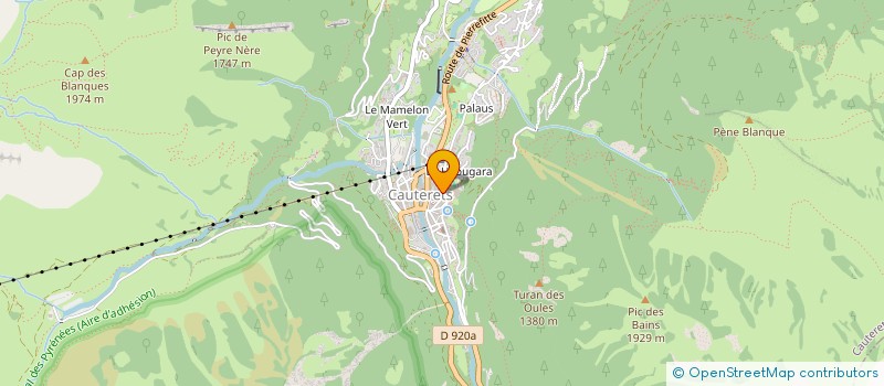 localisation de l'entreprise MADAME CATHERINE JEUNE  CAUTERETS