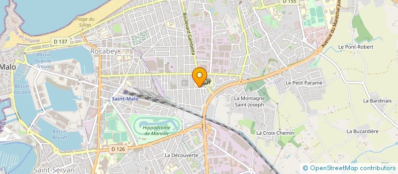 localisation de l'entreprise MADAME CATHERINE JOLIVEL  SAINT-MALO