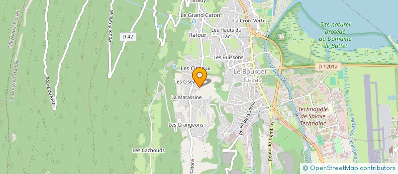 localisation de l'entreprise MADAME CATHERINE JOLY POTTUZ  LE BOURGET-DU-LAC