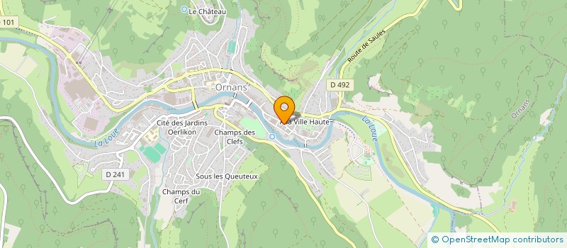 localisation de l'entreprise MADAME CATHERINE JORROT à ORNANS