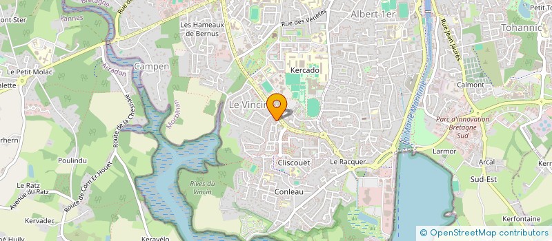 localisation de l'entreprise MADAME CATHERINE JOUAN à VANNES