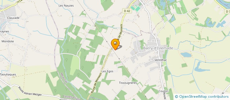 localisation de l'entreprise MADAME CATHERINE JOUANY  BARRY-D'ISLEMADE