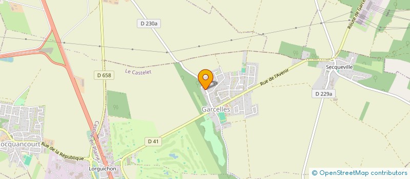 localisation de l'entreprise MADAME CATHERINE JOUEN  LE CASTELET