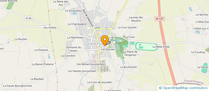 localisation de l'entreprise MADAME CATHERINE JULLION  GRAND-FOUGERAY