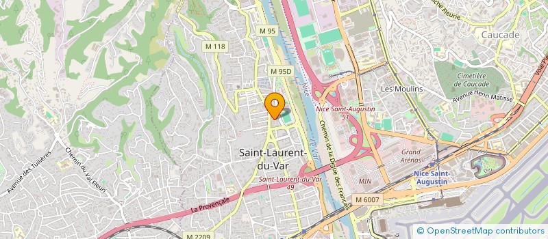localisation de l'entreprise MADAME CATHERINE JUSSEAU à SAINT-LAURENT-DU-VAR