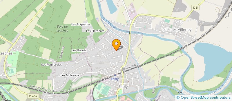 localisation de l'entreprise MADAME CATHERINE KASPI à ESBLY