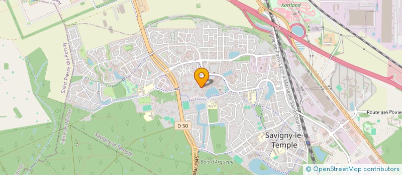 localisation de l'entreprise MADAME CATHERINE KEIME  SAVIGNY-LE-TEMPLE
