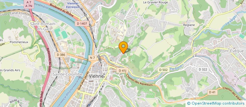 localisation de l'entreprise MADAME CATHERINE KELBERINE  VIENNE