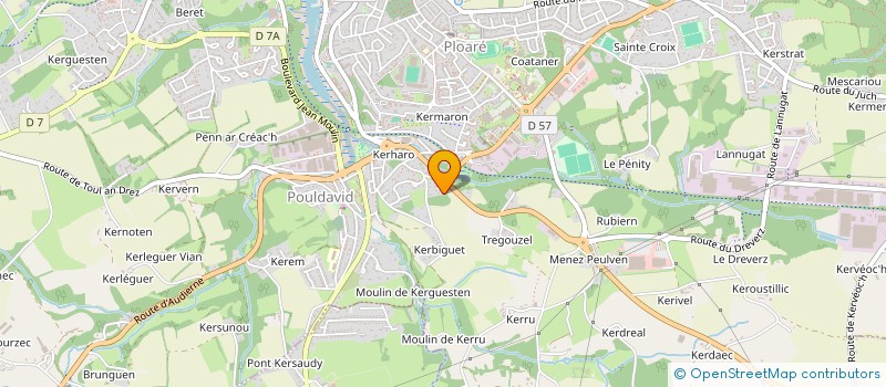 localisation de l'entreprise MADAME CATHERINE KERDONCUFF à DOUARNENEZ