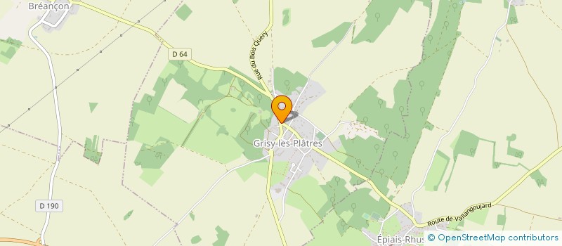 localisation de l'entreprise MADAME CATHERINE KRET à GRISY-LES-PLATRES