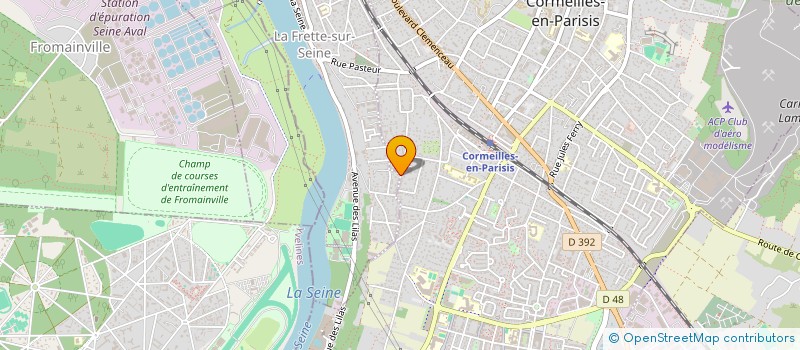 localisation de l'entreprise MADAME CATHERINE KURBIEL  LA FRETTE-SUR-SEINE