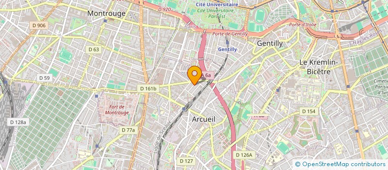 localisation de l'entreprise MADAME CATHERINE LABATI  ARCUEIL