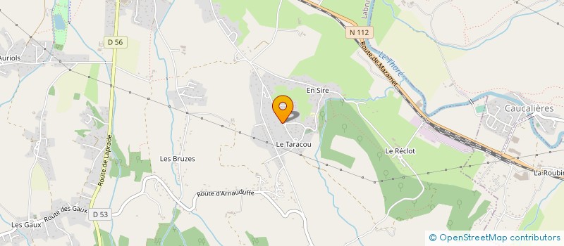 localisation de l'entreprise MADAME CATHERINE LABORDE  LABRUGUIERE